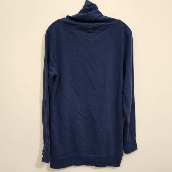 Jansport Notre Dame funnel neck long sleeve tunic sweatshirt woman's size large - Picture 3 of 9